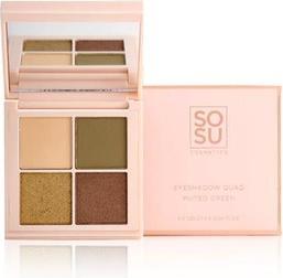 Actual product image Sosu Cosmetics - Green eyeshadow palette (Eyeshadow Quad) 4.8 g