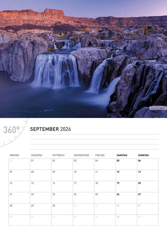 Produktbild USABroschürenkalender2026 (A4, Deutsch)