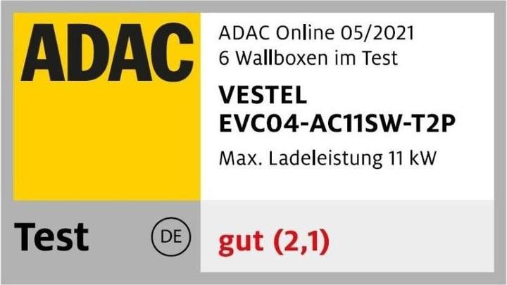 Image du produit Vestel EVC04-AC11 (Type 2, 11 kW, 16 A, Câblé en dur)