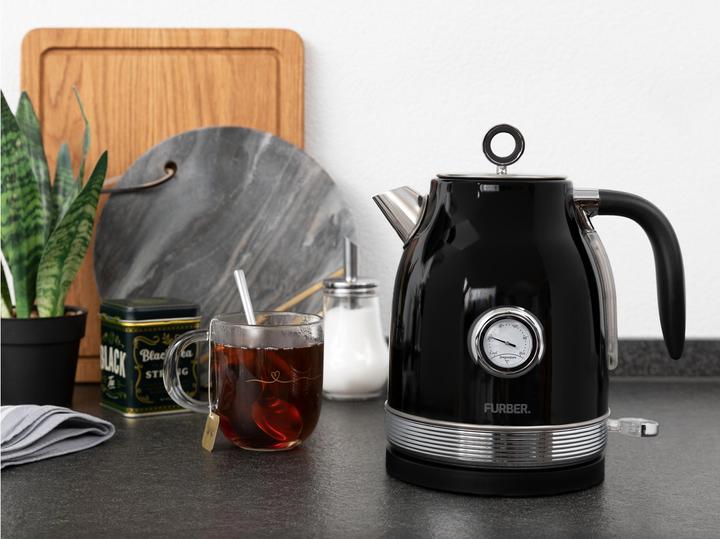 Actual product image Furber Kettle 1.7 l, Glossy Black (1.70 l, EU plug)