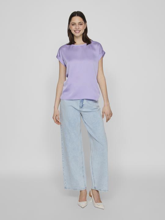 Actual product image Vila Round neckline top with short sleeves (44)