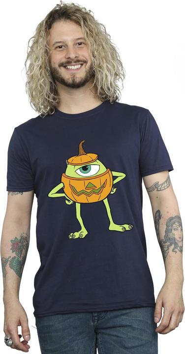 Actual product image Disney Mens Mike Pumpkin Cotton Halloween T-Shirt (L)