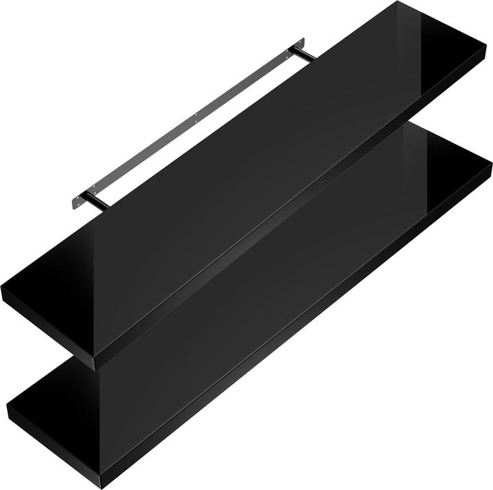 Set of 2 high gloss black