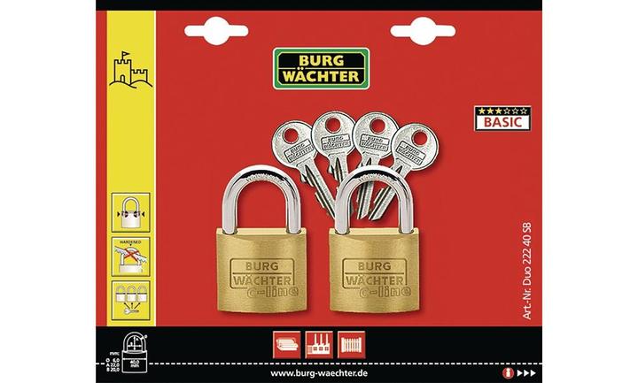 Produktbild Burg Wächter Zyl.-Schloss QUADRO 222 30 GL SB