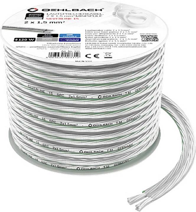 Produktbild Oehlbach Lautsprecherkabel 2x1.5mm² 8m (8 m, 1.50 mm²)