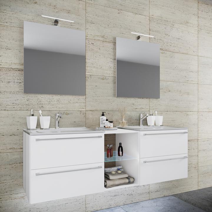 Produktbild VCM 3.-tlg. Doppel Waschplatz Waschtisch Badinos XXL
