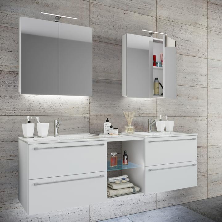 Immagine prodotto VCM Lavabo doppio 3 pezzi Lavabo Badinos XXL
