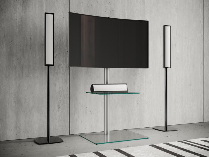 Actual product image VCM TV Stand LED Stand TV Stand Stahl Glas Universal "Alani Intermediate" Universal VESA (60 x 45 x 100 cm)