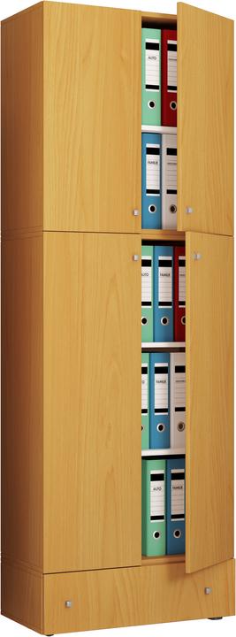Actual product image VCM Office cabinet filing cabinet Lona 5-drawer hinged doors (70 x 39 x 200 cm)