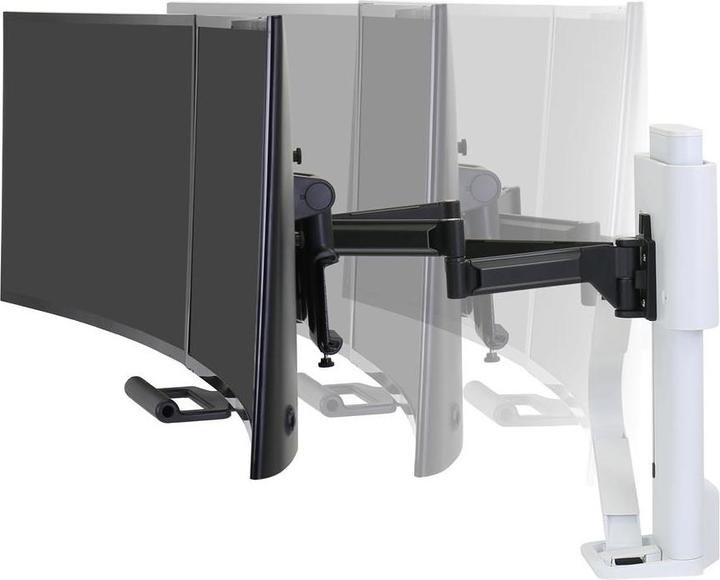 Image du produit Ergotron Trace Dual Monitor Mount, Slim Profile C (Tables, 27")