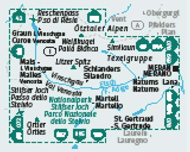 Energie-Label Wanderkarten-Set 670 Vinschgau / Val Venosta (3 Karten) 1:25.000