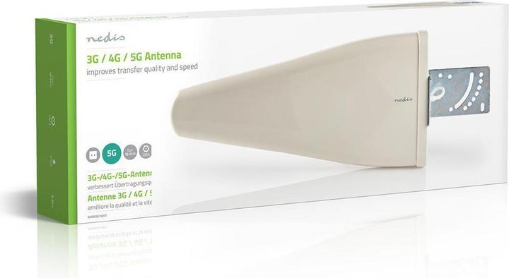 Immagine prodotto Nedis Antenna 5G / 4G / 3G 5G per interni e per esterni 698-5000 MHz Guadagno dBi (con cavo antenna) (5G)