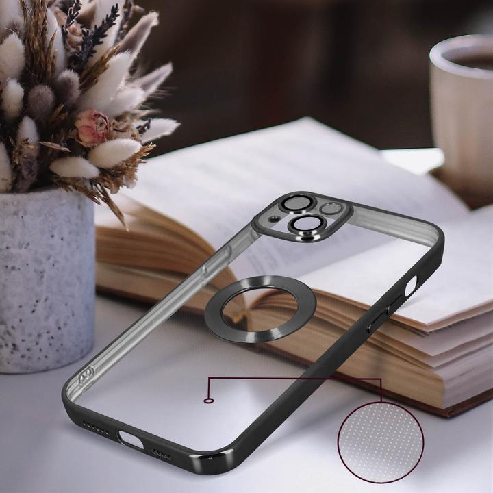 Actual product image Avizar Chrome Style Series Transparent Silicone Sleeve (Apple iPhone 13)