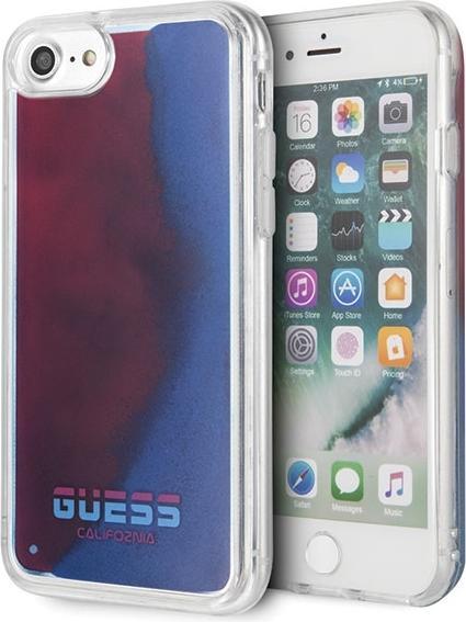 Image du produit Guess GUHCI8GLCRE iPhone 7/8/SE 2020 czerwony/red hard case California Glow in the dark (Apple iPhone 7, Apple iPhone SE, Apple iPhone 8)