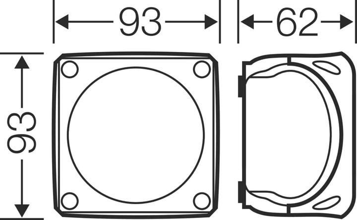 Actual product image Hensel Junction box (W x H) 93 mm x