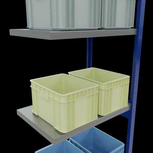 Actual product image Schulte Lagertechnik MULTIplus250 boltless add-on bay system with length bolts