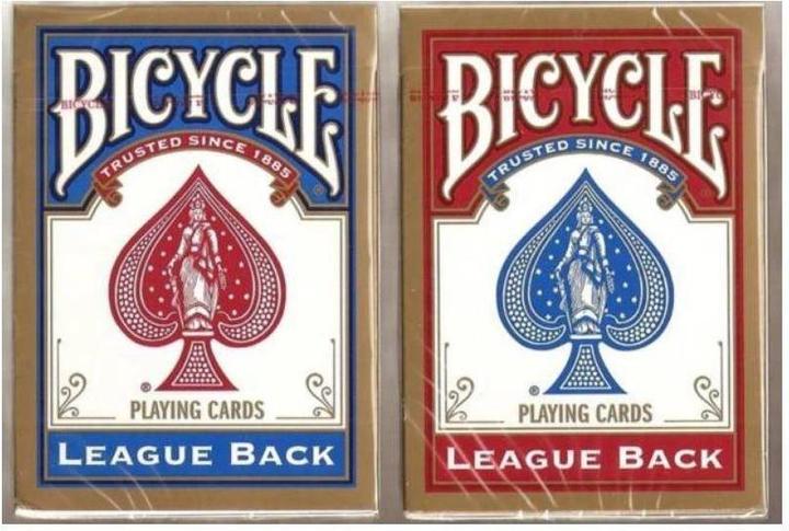 Actual product image Bicycle League back cards (English)