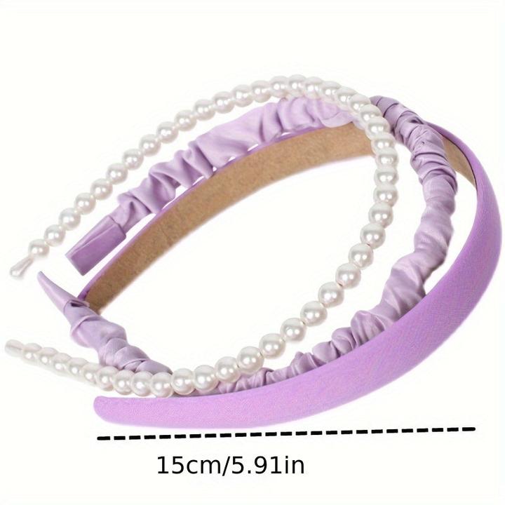 Immagine prodotto Activity Board 3pcs gemischten Stil Haarband frisch neu, Perle Stirnband
