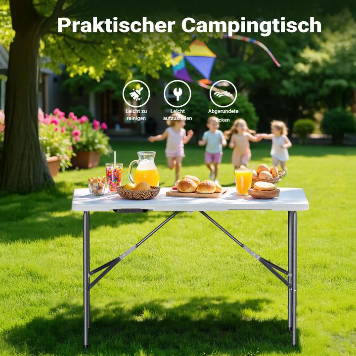 Produktbild Wiltec Campingtisch klappbar Klapptisch Partytisch Buffettisch Tisch Gartentisch