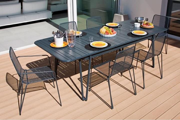 Actual product image Ezeis AMBROISE Aluminium automatic extension dining table for 8/10p. Price for 1 piece (242 cm)