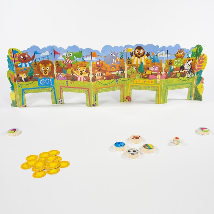 Image du produit Goula Jungle Race, d/f/i dès 3 ans, 2-4 joueurs, 2 jeux en 1 (Allemand, Français, Italien)