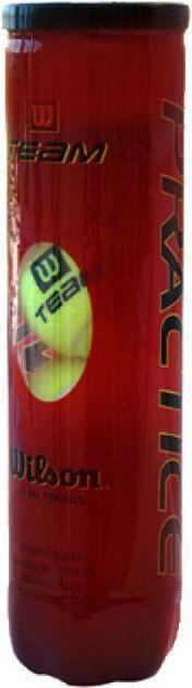 Image du produit Wilson Balles de tennis TEAM PRACTICE 4pcs WRT111900