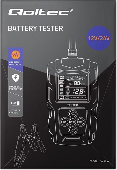 Actual product image Qoltec LCD-Digital-Batterietester