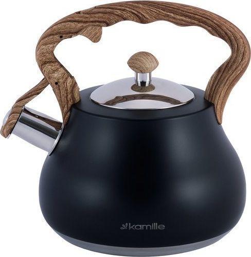 Produktbild Kamille Steel kettle with whistle 2.7 L Black KM-1092 (2.70 l)