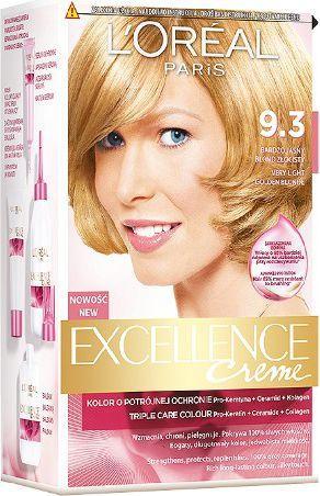 Produktbild L'Oréal Paris L'Oreal Paris Excellence Creme Cream Coloring 9.3 very light golden blonde (9.3 very light golden blonde)