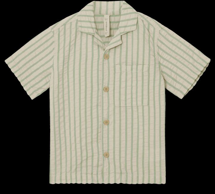 Immagine prodotto Garbo & Friends Camicia seersucker a maniche corte Stripe Emerald (122)