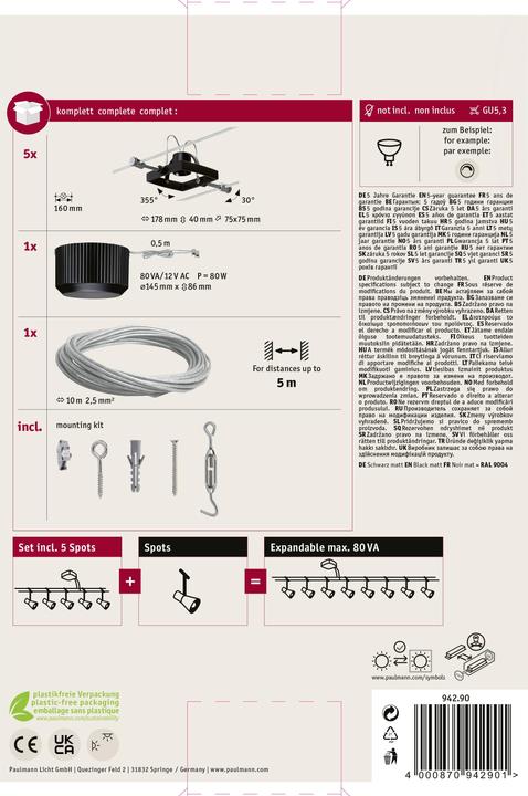 Image du produit Paulmann Système filaire MacII