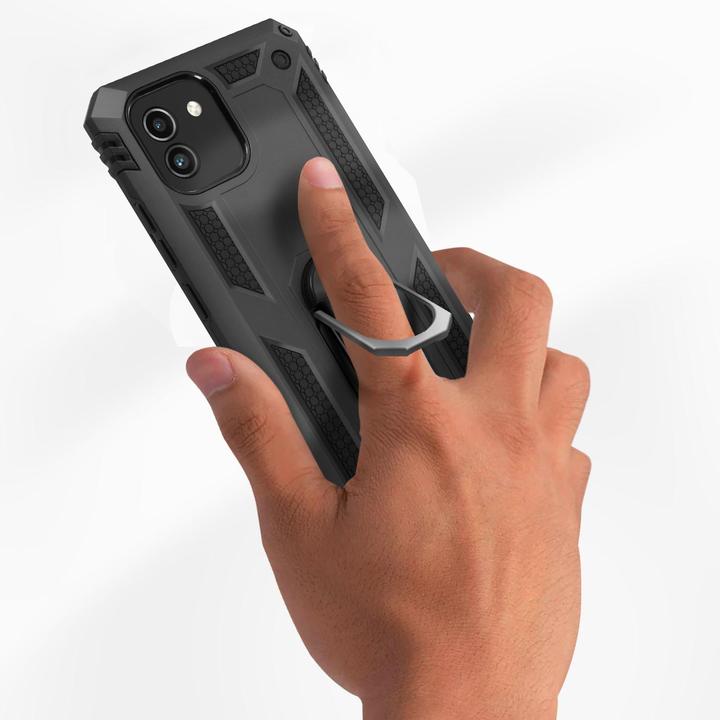 Produktbild Avizar stossfeste Handyhülle mit Ring Series (Samsung Galaxy A03)