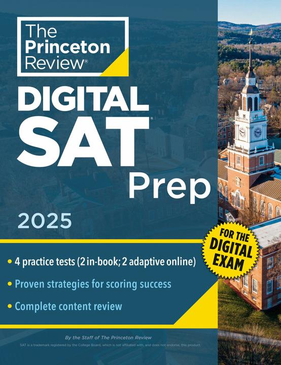 Produktbild Princeton Review Digital Sat Prep, 2025 (Englisch, The Princeton Review, 2024)