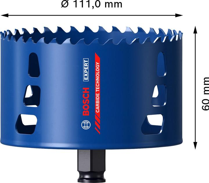 Immagine prodotto Bosch Professional Zubehör Sega a tazza EXPERT Tough Material, 111 x 60 mm (111 millimetri)