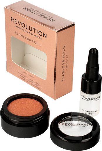Actual product image Makeup Revolution Flawless Foils Metallic Eye Shadow + Conflict Base