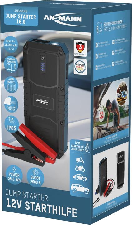 Immagine prodotto Ansmann Jump Starter 16.0 (2500 A, 16000 mAh)