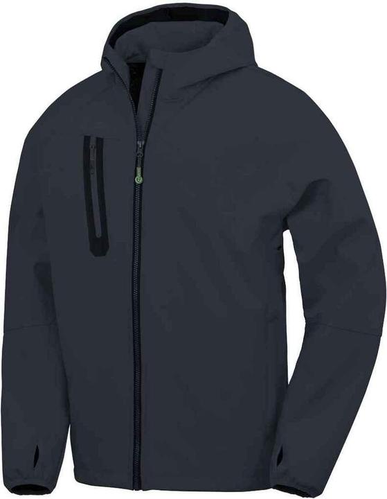 Actual product image Result Mens Hooded 3 Layer Printable Soft Shell Jacket (4XL)