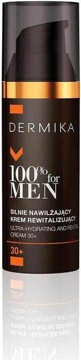 Actual product image Dermika 100% for Men 30+ moisturizing face cream 50ml (50 ml, 24h cream)