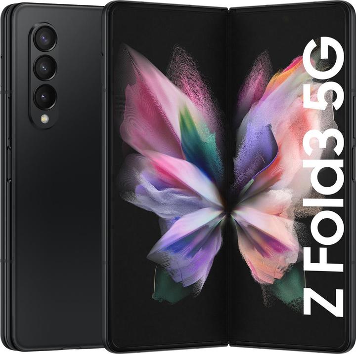 Produktbild Samsung Galaxy Z Fold3 5G EU (512 GB, Phantom Black, 7.60", SIM + eSIM, 12 Mpx, 5G)