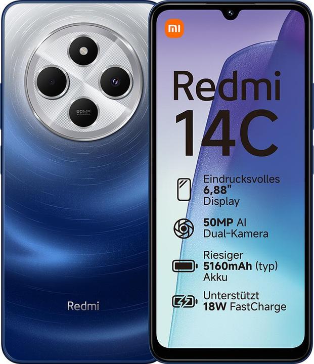 Actual product image Xiaomi Redmi 14C (256 GB, Starry blue, 6.88", Dual SIM, 50 Mpx, 4G)