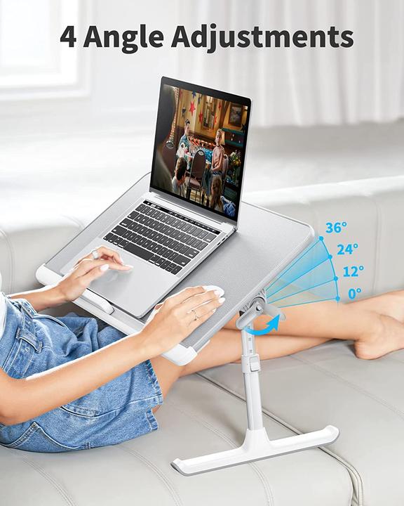 Immagine prodotto Saiji Tavolo per laptop, grigio, 60x32 cm