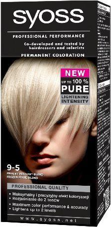 Actual product image Syoss Classic Permanent Coloration Long Lasting Hair Dye 9-5 Frosty Pearl For blonde hair