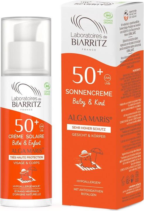 Image du produit Laboratoires de Biarritz Alga Maris (Crème solaire visage, SPF 50+, 50 ml, 88 g)