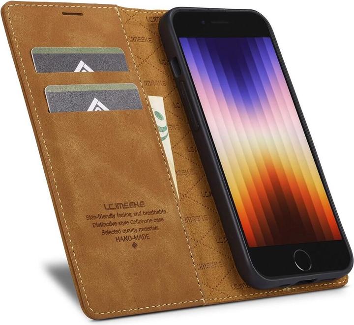 Actual product image LC.Imeeke iPhone 16e - Flip Case Vintage (Apple iPhone 16e)