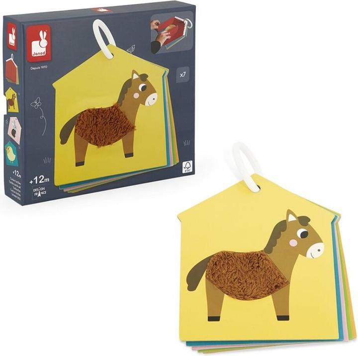 Actual product image Janod Tactile cards on the Ring Farm