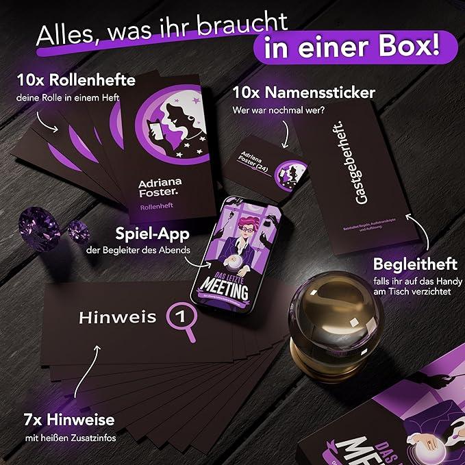 Actual product image Crime Cases The last meeting - murder mystery dinner (German)