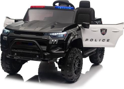 Image du produit Es-toys Véhicule pour enfants - Voiture électrique "Police" - Batterie 24V, moteurs 4x200W, pneus EVA (24 V)