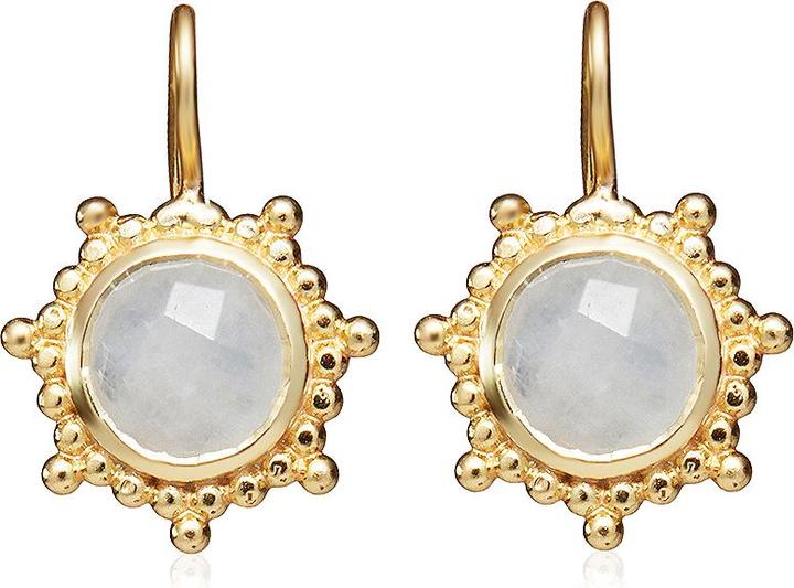 Actual product image Leyda Earrings Star (gold-plated 750 / 18 K gold, Silver 925, Stone)