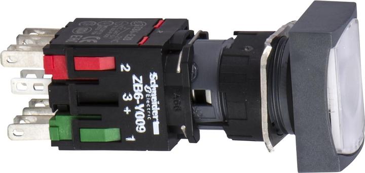 Produktbild Schneider Electric Leuchtdrucktaster, weiss Ř 16, flach, m. XB6DF1B5B