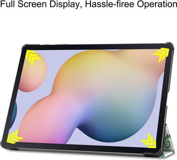 Actual product image MU Style Triple folding cover with pattern (Galaxy Tab S7+)